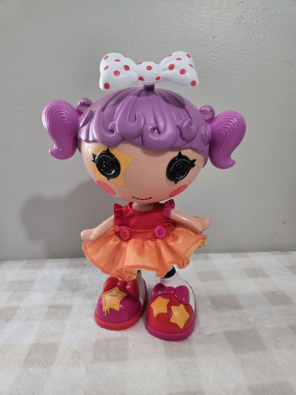 Lalaloopsy 11in Play Doll Purple Pigtails Articulated Plastic/Fabric Girl